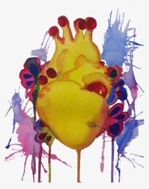 Yellow Submarine Heart - Child Art