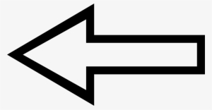 White Arrow Black Outline Png