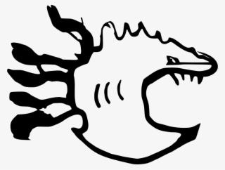 Cartoon Fish With Teeth Svg Clip Arts 600 X 455 Px