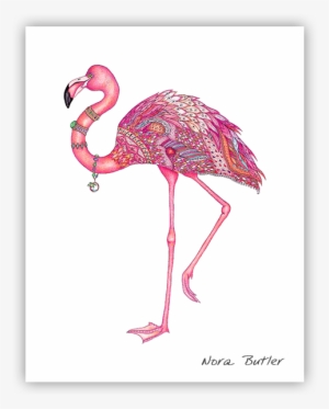 Coastal Daydream Pink Flamingo Ceramic Ornament - 868-34