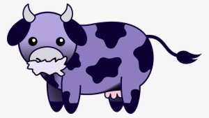 Rabid Cow - Transparent Background Cow Clipart