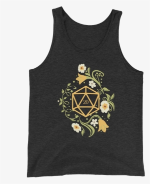 Polyhedral D20 Dice Of The Druid Unisex Rpg Tank Top