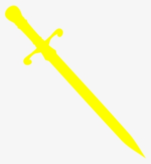 Yellow Dagger Clip Art At Clker Com Vector Clip Art - Yellow Sword