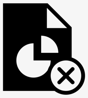 Delete Pie Chart Report Filled Icon - Icon