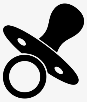 Pacifier Vector - Pacifier Black And White