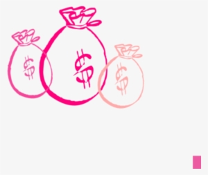 Pink Money Bag Clip Art