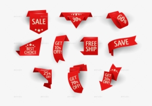 Sale Ribbon Png Clip Art Stock - Sales Promotion
