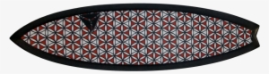 Maroon White Black Inverted Flower Of Life - Coin Purse