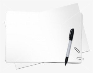 Paper And Pen Png - Paper With Pen Png