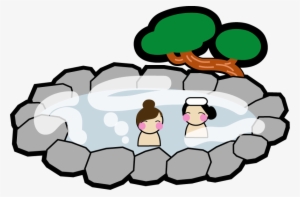 Japanese Inns At Hot-spring Resorts In Aizu Area - Hot Spring Clipart Png
