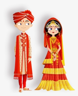 Need Custom Wedding Invitation Video - Cartoon Indian Wedding Couple