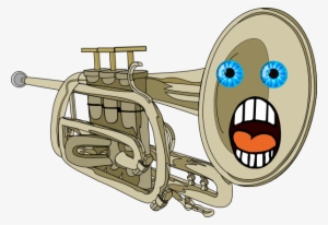 Surprised Trumpet Svg Clip Arts 600 X 412 Px