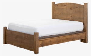 Natural Wood Bed-single - Wood Single Bed Png