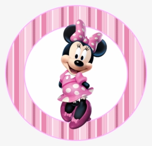 Minnie In Pink Party Toppers Or Free Printable Candy - Minnie Mouse