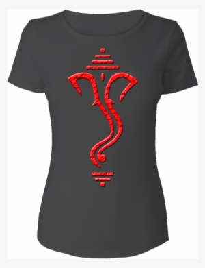 Artistic Lord Ganesh Face Design Printed Cotton - Ganesh Utsav T Shirt