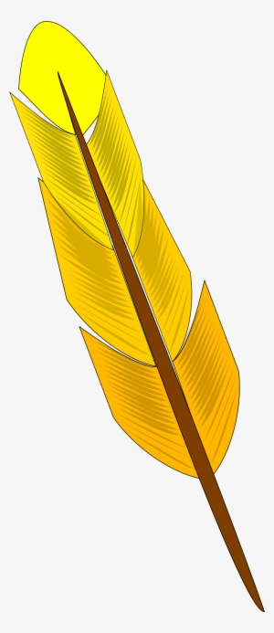 This Free Icons Png Design Of Yellow Feather