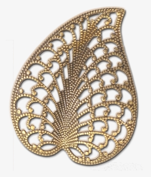 Large Dapted Filigree Leaf - Bolesławiec