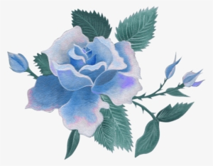 Blue Flowers Png - Vintage Blue Flower Png
