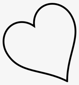 Hearts Clipart Sized - Heart Outline