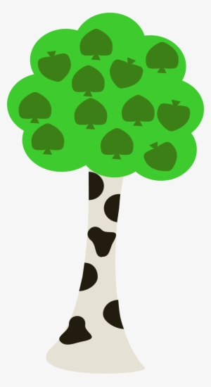 Birch Tree Vector Clip Art - Cartoon Tree