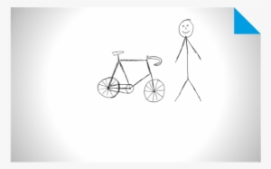 Clipart Transparent Library Men With Bicycle Plexus - Drawing