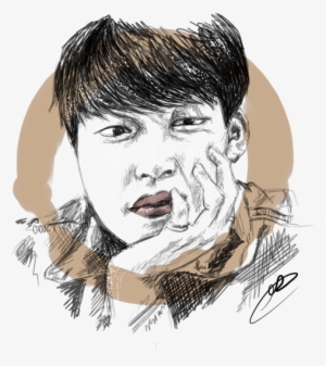 Jimin Coffee Sketch Pt By Dangerliesbeforeyou On - Drawing
