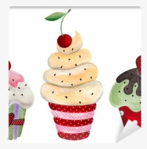 Set Of Cupcake - Drawing