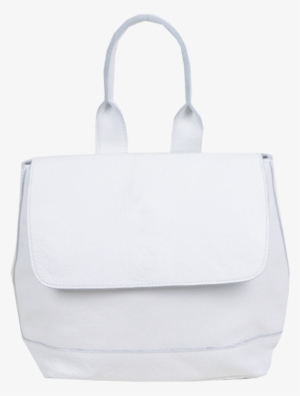 Small Room Backpack In White - Tote Bag
