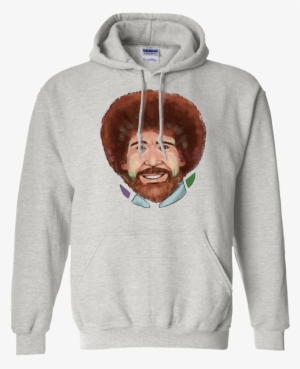 Bob Ross Hoodie - Dog Paw Print Shirt - I Love Dogs Shirts