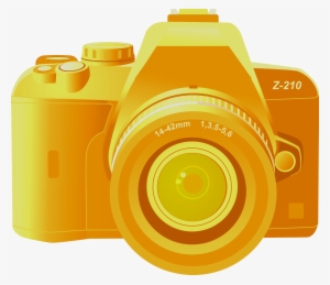 Camera Clipart Creative Commons - Gold Camera Icon Png