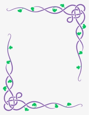 How To Set Use Purple And Green Vines Clipart