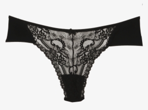P1100403 Front2d - Png Pantie Black Lace