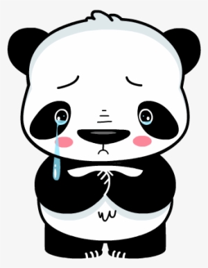 Crying Panda Emoji - Panda Crying