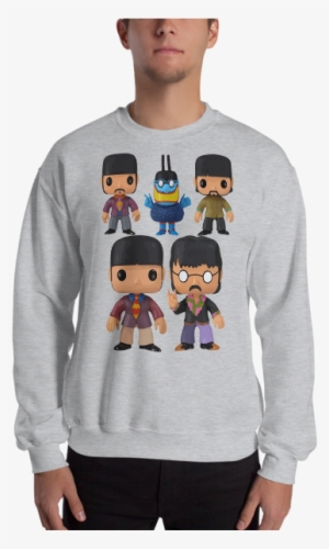 The Beatles Rock Band Member Funko Pop Cartoon Yellow - T-shirt