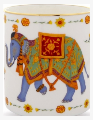 Halcyon Days Indian Elephant Blue Mug