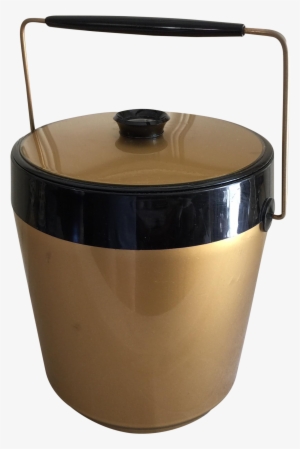 Midcentury Gold Thermal Ice Bucket - Washing Machine