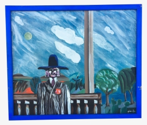 This Is An Acrylic Painting Titled "indian Joe And - Painting