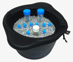 Lab Armor Chill Bucket With Tubes - Lab Armor 67200-001 Lab Armor Chill Bucket Beads, Silver