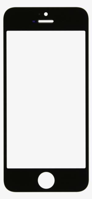 Iphone Se Black Glass Lens Screen - Iphone 7 Frame Png