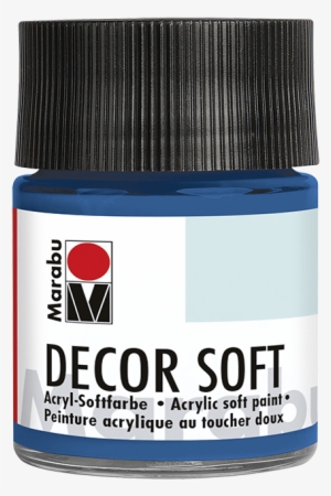 Marabu Decor Soft Acrylic Soft Paint - Marabu : Porcelain : 50ml : Black