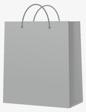 Paperbag Gray - White Paper Bag Png