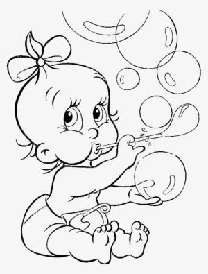 Baby Coloring Pages - Baby Sister Coloring Page