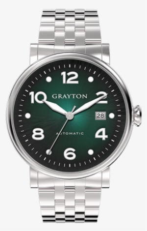 Men's Automatic Watch Green Color Gradient Dial & Stainless