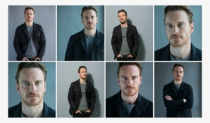 Michael Fassbender Is Cool And Composed, Calmly Answering - Collage