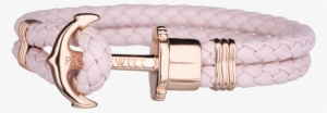 Paul Hewitt Phreps Pink Leather With Rose Gold Anchor - Ph Ph Lr Pr M