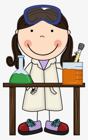 Little Girl Scientist Clipart - Scrappin Doodles Clipart Science