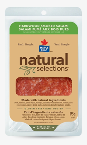 Maple Leaf Natural Selections Hardwood Smoked Salami - Maple Leaf Natural Selections