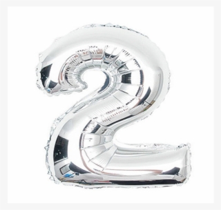 Metallic Silver Foil Number '2' Balloon - Awakingdemi Number Balloons,41cm Gold Silver Number