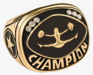 Gold Cheer Champion Ring - State Champ Wrestling Rings