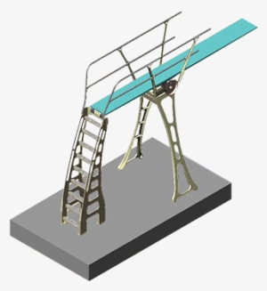 Three-meter Stand Handrails Both Sides - Diving Board 3m